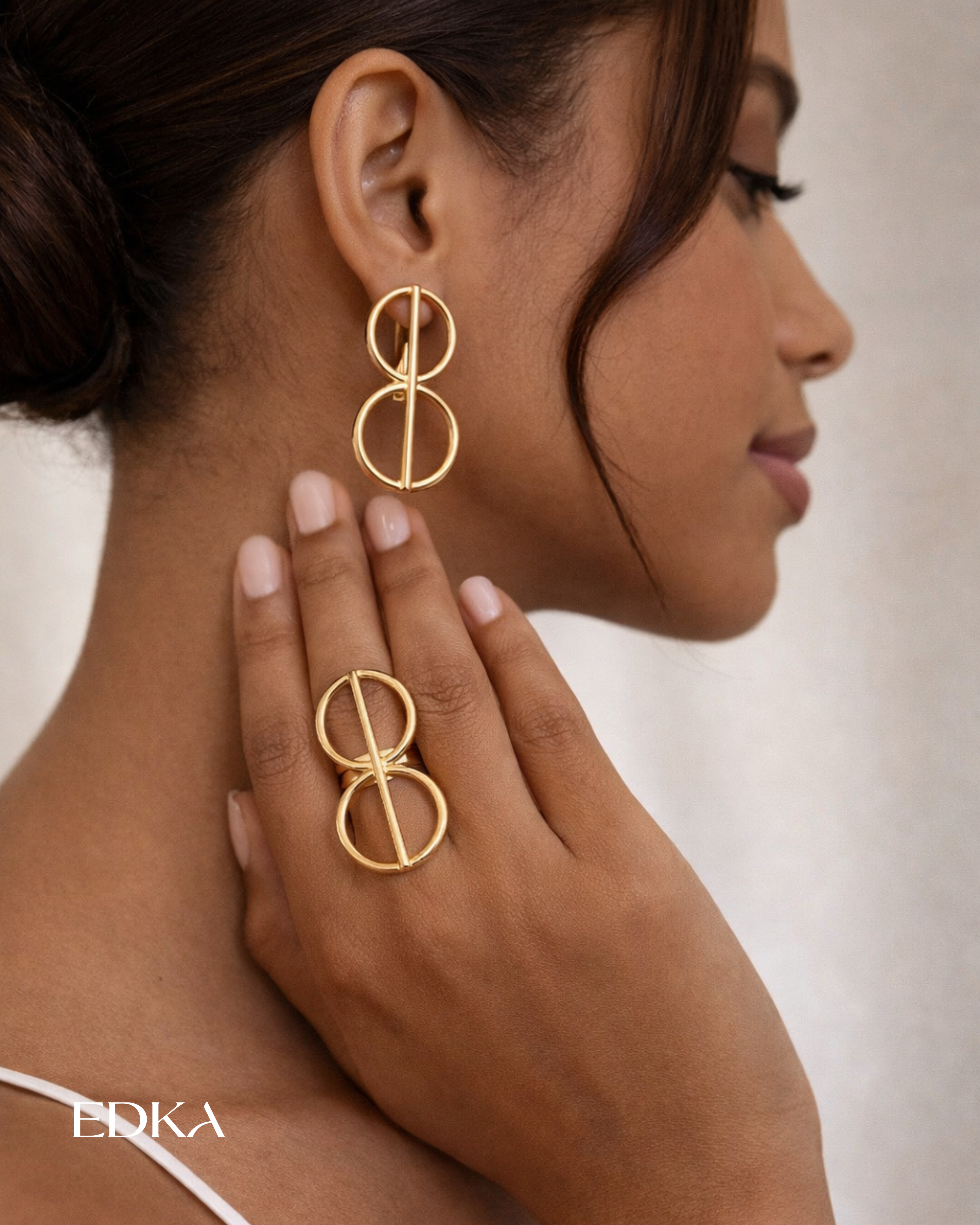 Ensemble Karelle (boucles d’oreilles + bague)